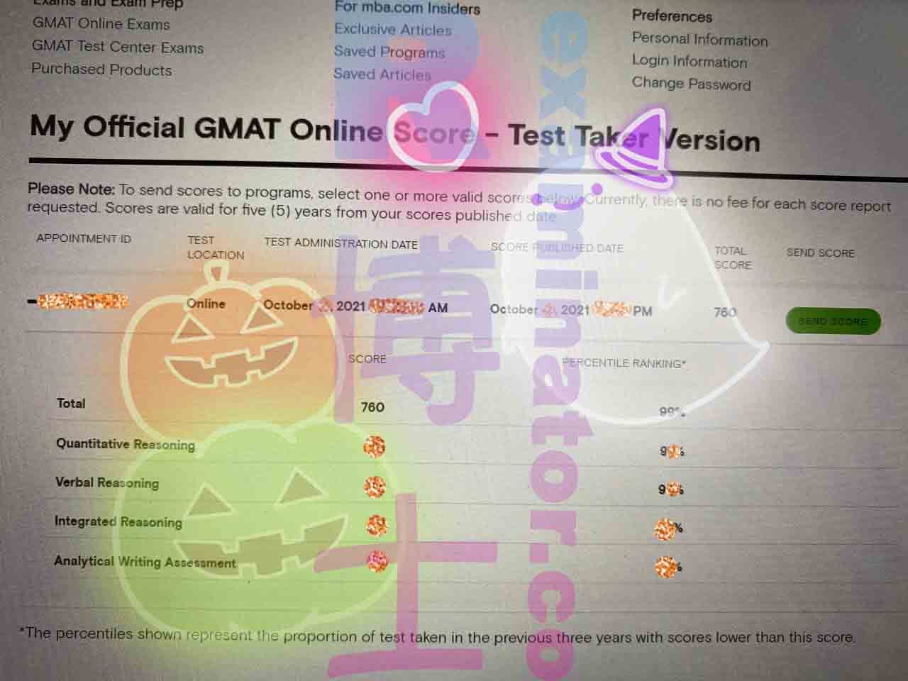 Erfolgsbild für Betrug im GMAT Erfolgsgeschichte #215