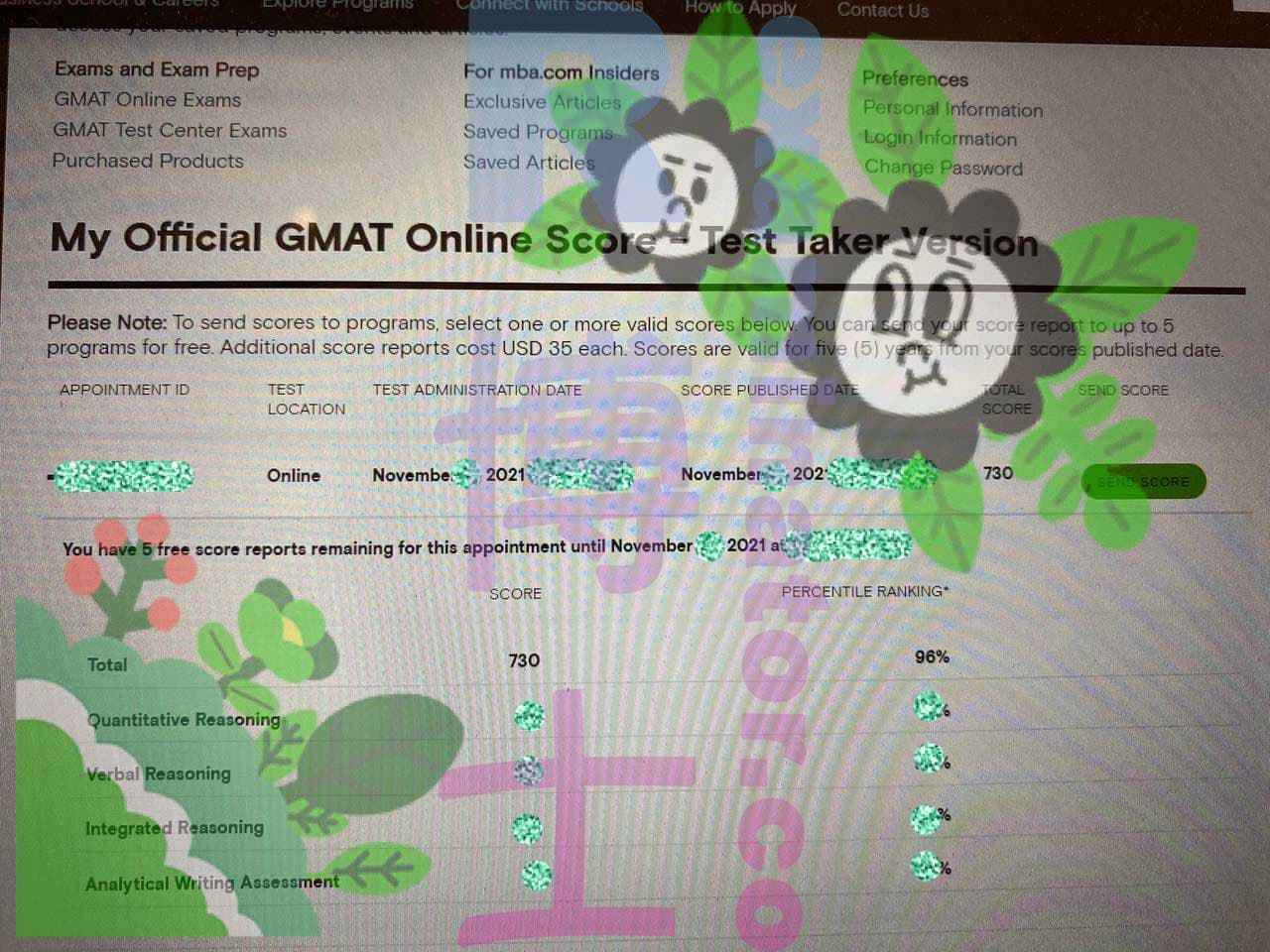 Erfolgsbild für Betrug im GMAT Erfolgsgeschichte #243