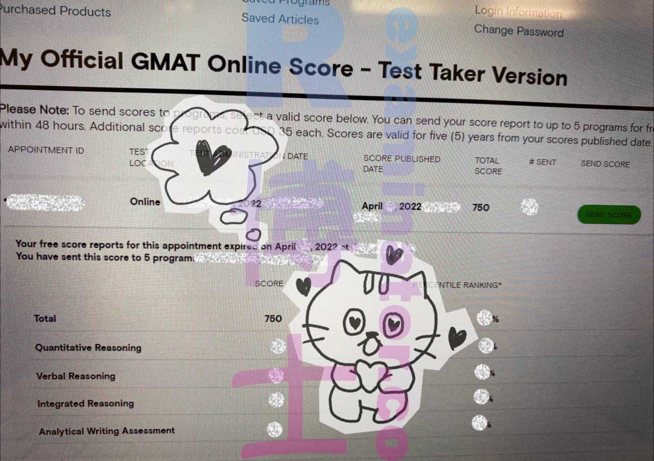 Erfolgsbild für Betrug im GMAT Erfolgsgeschichte #303