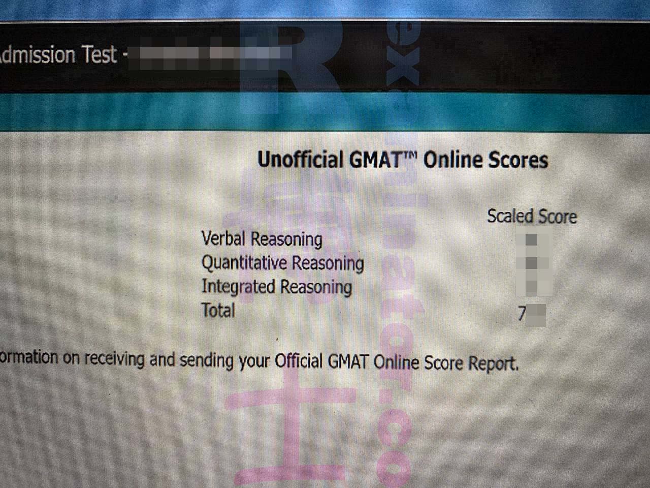 Erfolgsbild für Betrug im GMAT Erfolgsgeschichte #465