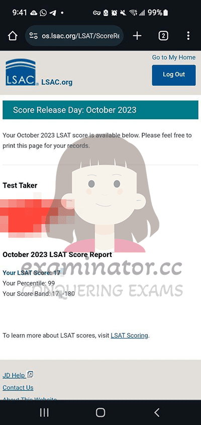 Erfolgsbild für Betrug im LSAT Erfolgsgeschichte #592