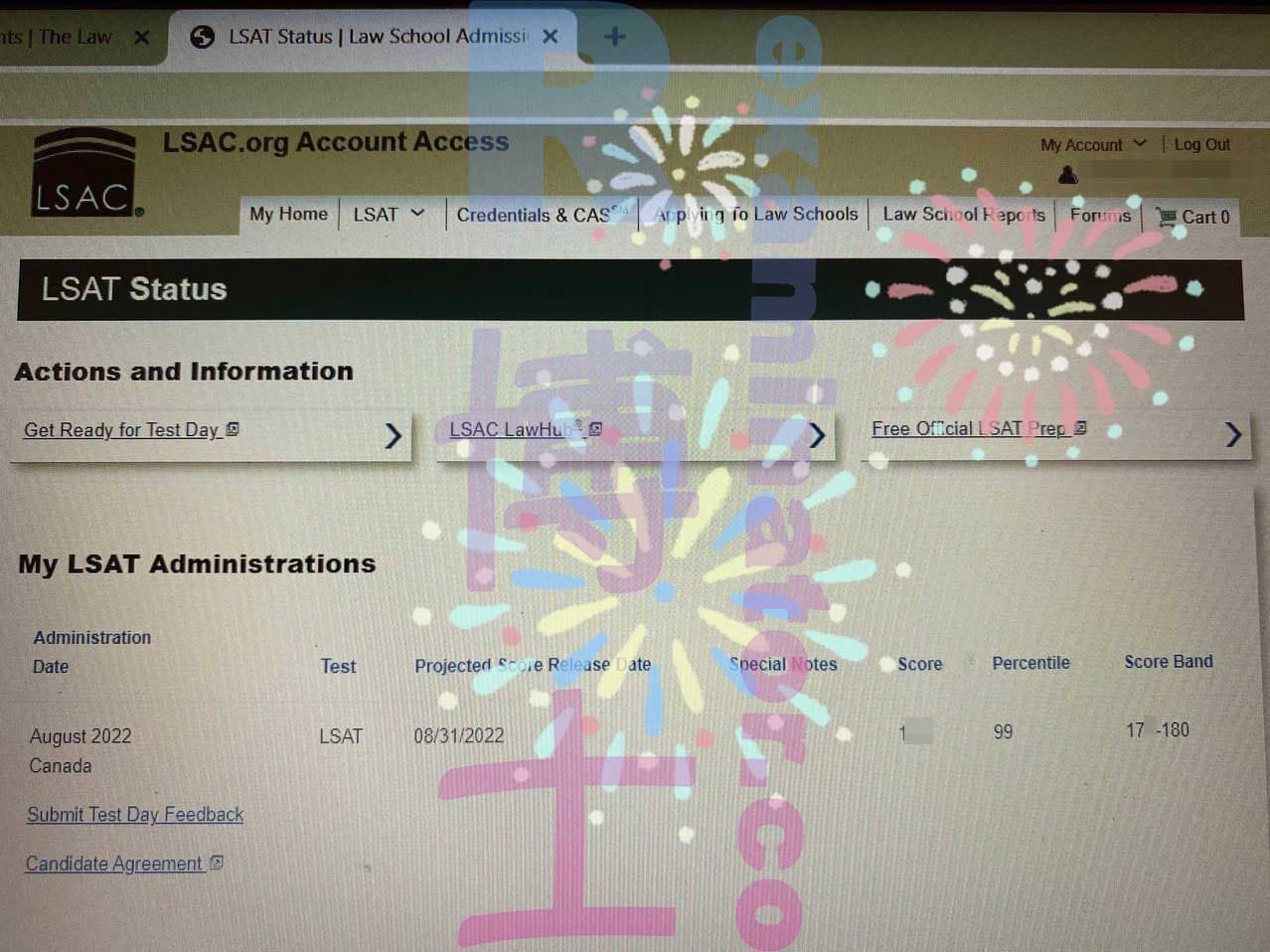 Erfolgsbild für Betrug im LSAT Erfolgsgeschichte #368