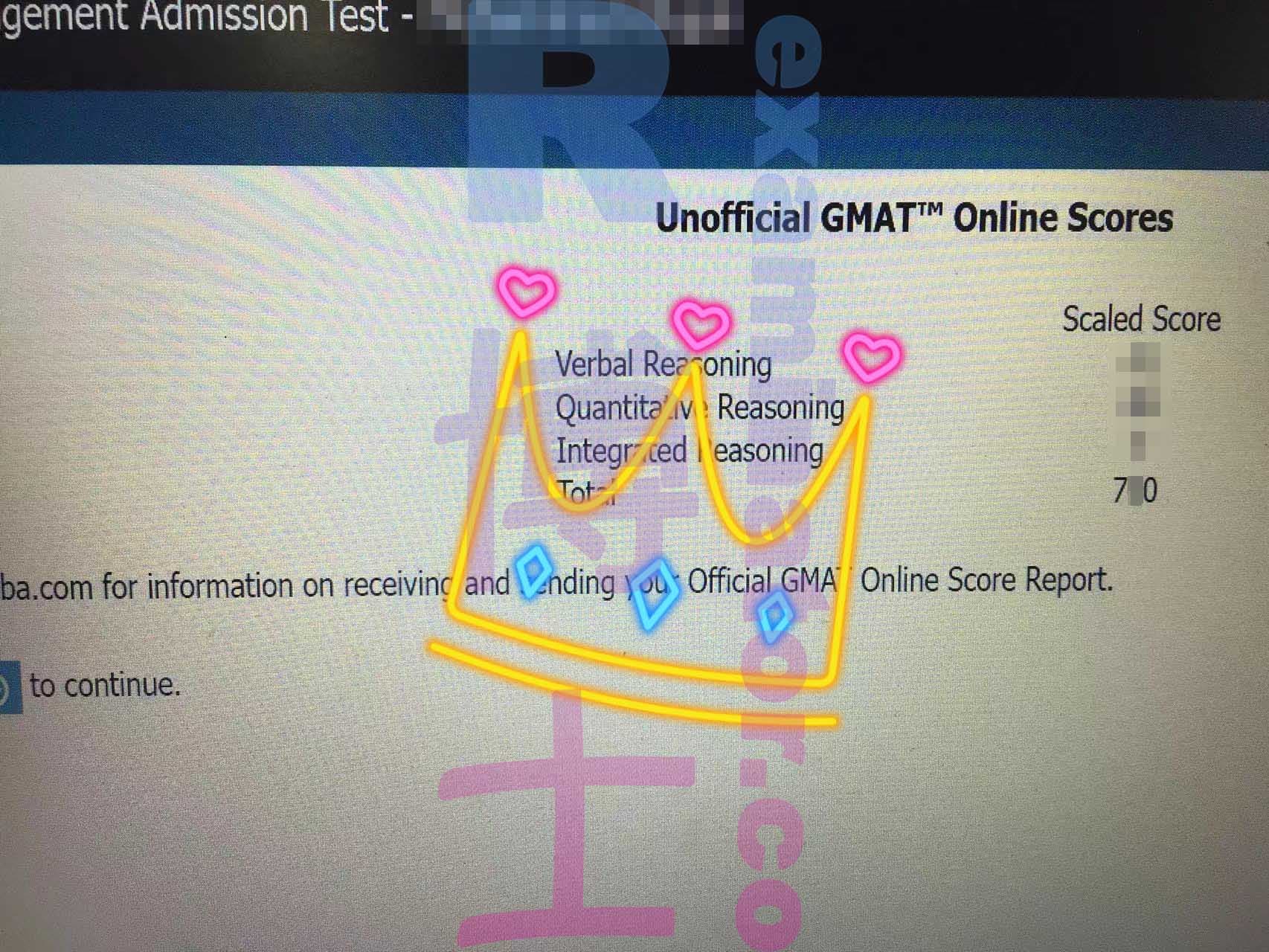 Erfolgsbild für Betrug im GMAT Erfolgsgeschichte #393