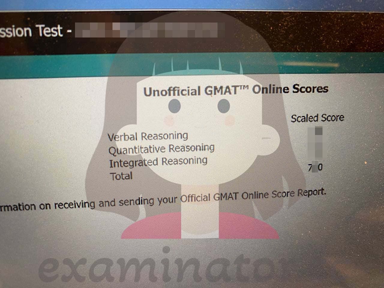 Erfolgsbild für Betrug im GMAT Erfolgsgeschichte #556