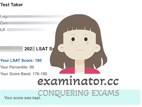 LSAT Schummeln Score von 180